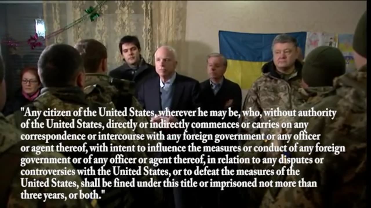 Sen McCain & Graham commit felonies inciting war in Ukraine.