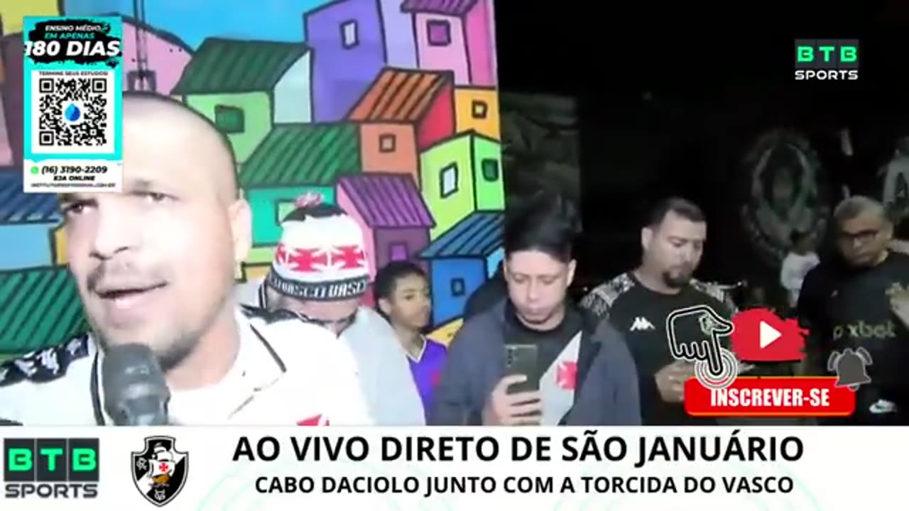 Cabo Daciolo e torcedores do Vasco realizam oração coletiva contra rebaixamento do time