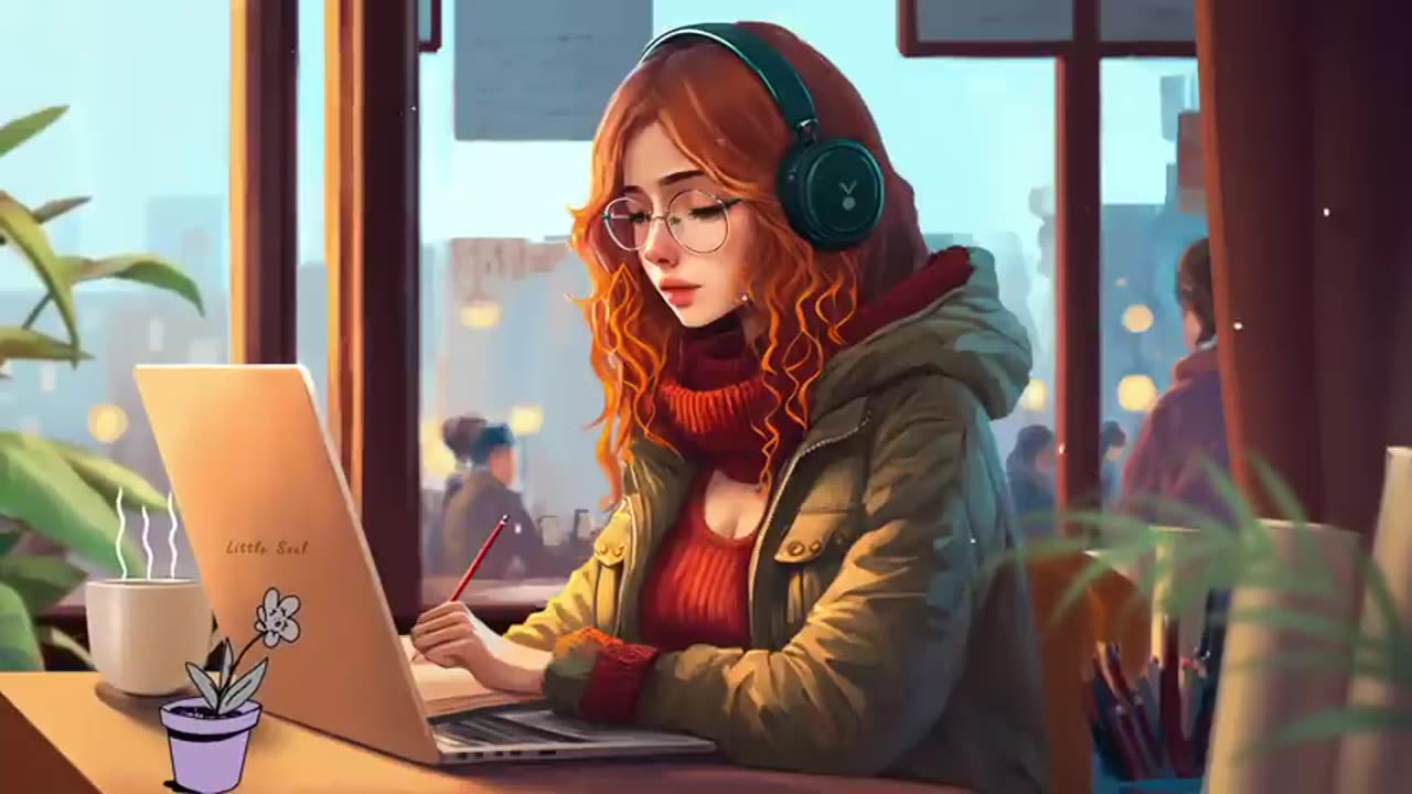 Music that makes u more inspired to study & work 🌿 Study beats ~ lofi / relax/ stress relief🔴