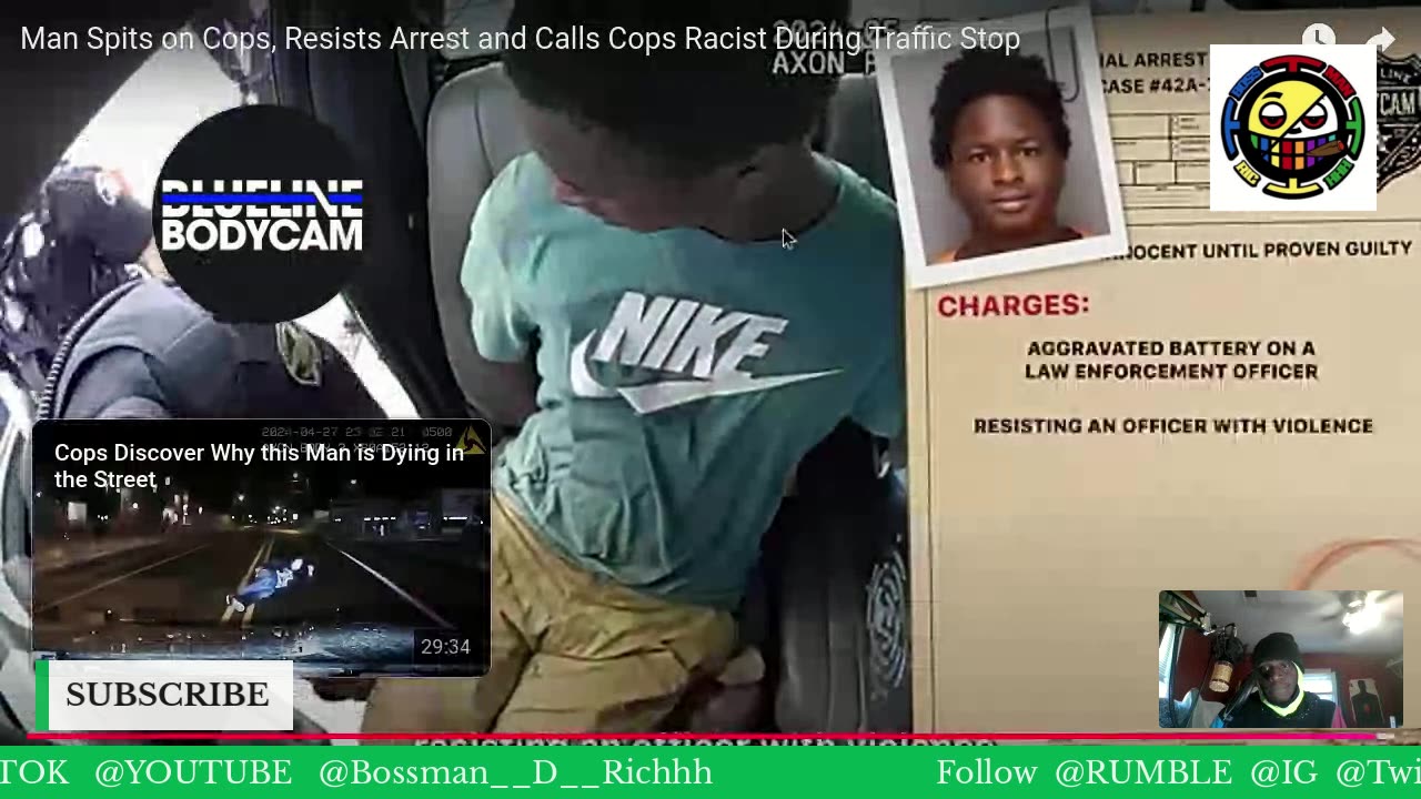 MAN SPIT ON COPS RESIST ARREST AND CALL COPS RACIST (EP 12)