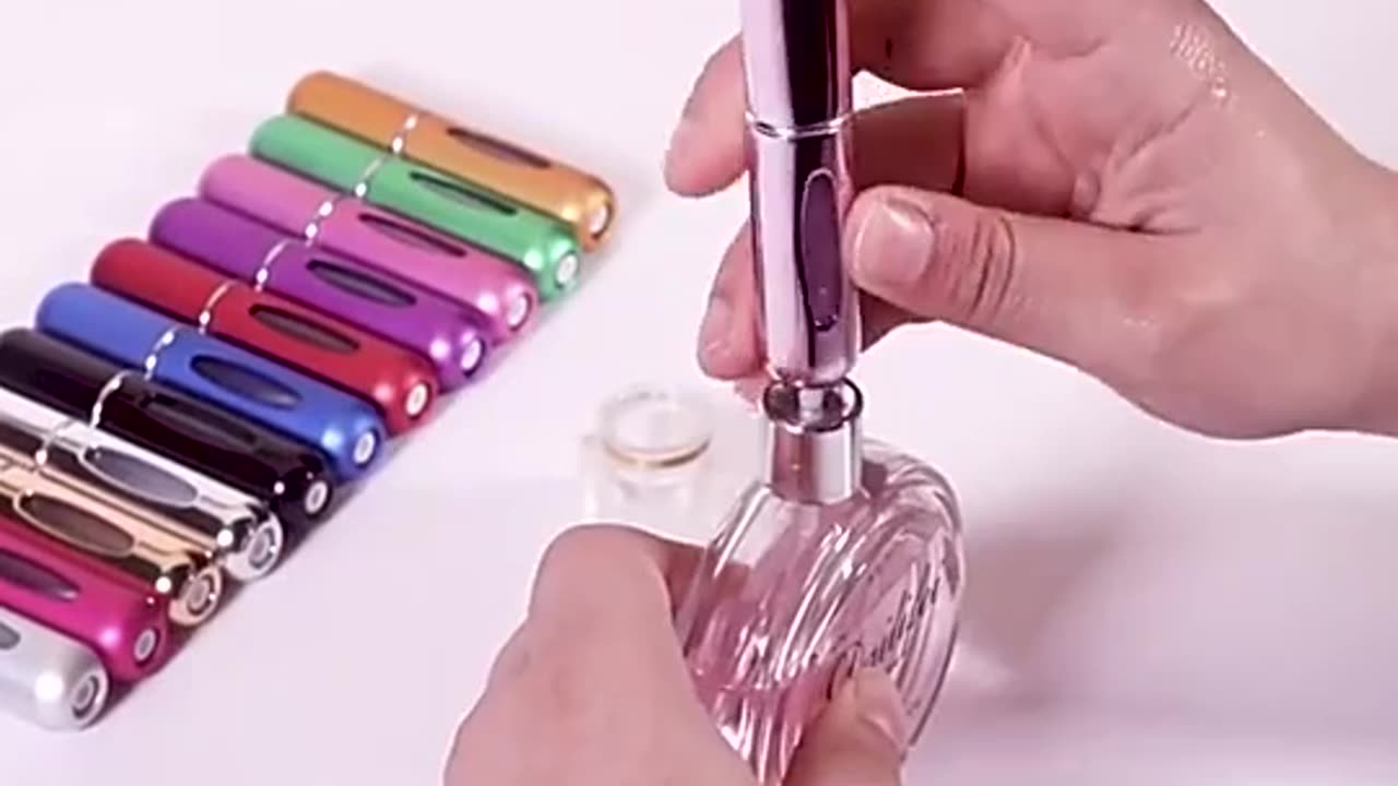 Perfume Refill Bottle Portable Mini Refillable Spray Jar Scent Pump Empty Cosmetic Containers