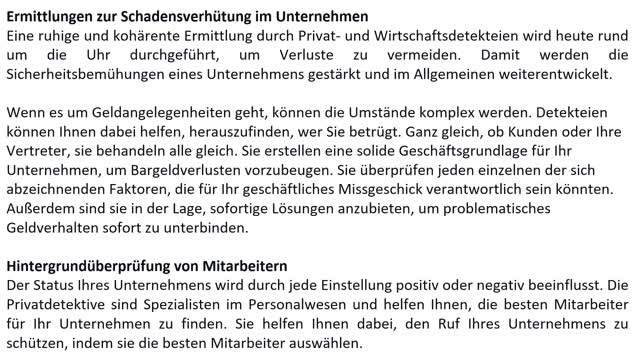 Privat und Wirtschaftsdetektei, Regensburg: Die Rolle der Privatdetektei für Ihren Geschäftserfolg