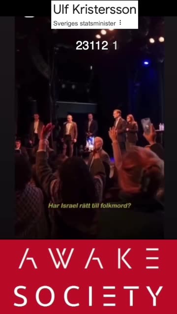 Ulf Kristersson säger Israel har rätt till FOLKM***, innan han rättar sig!