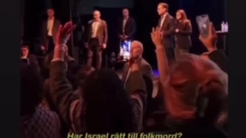 Ulf Kristersson säger Israel har rätt till FOLKM***, innan han rättar sig!