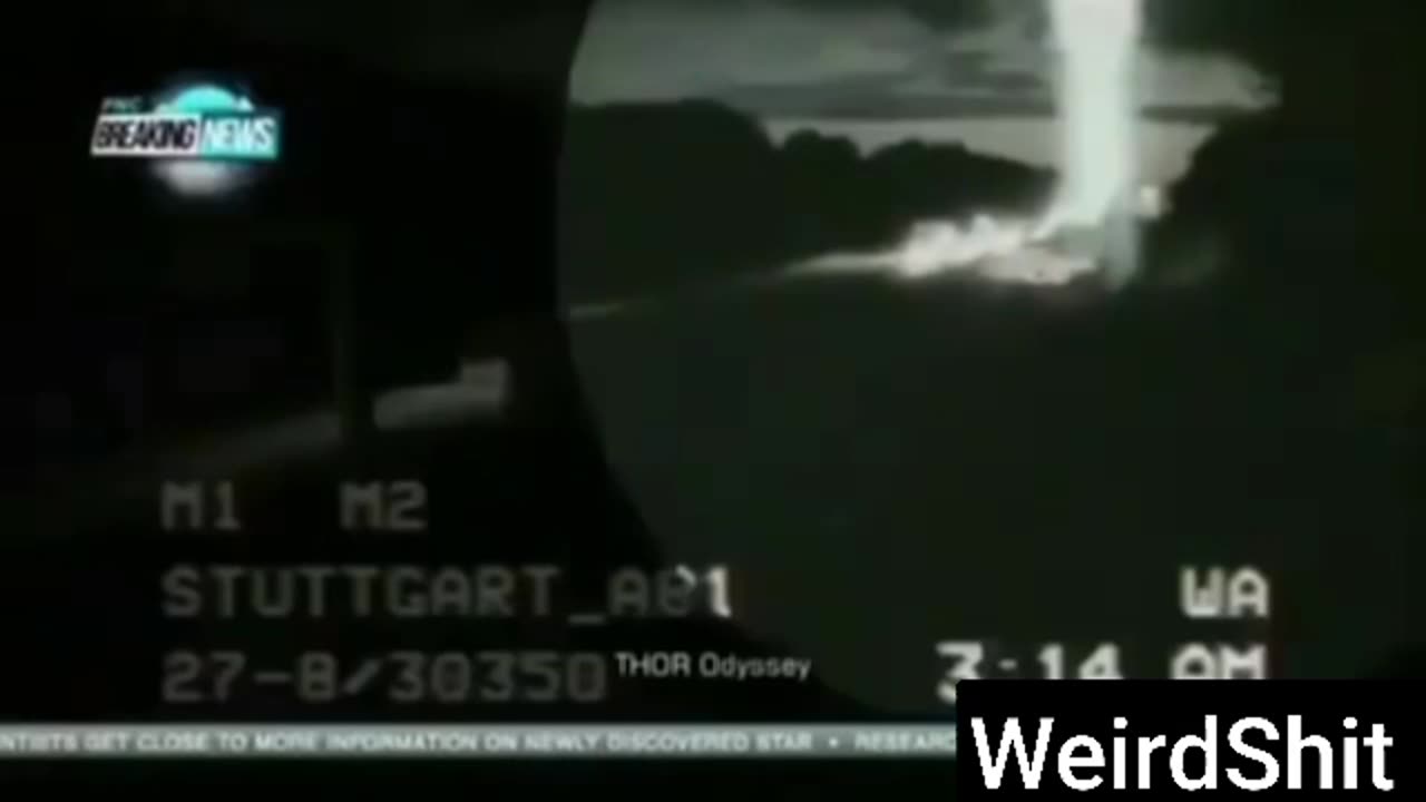 TRUCK LIFTED OFF HIGHWAY BY TRACTOR BEAM