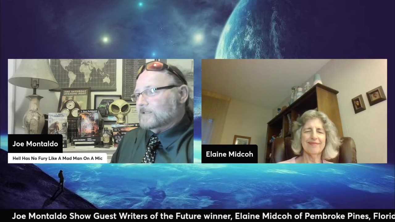 Joe Montaldo Show Guest Writers of the Future winner, Elaine Midcoh of Pembroke Pines,