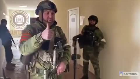 Chechen soldiers under the command of Apty Alaudinov's dear BROTHER demonstrate high morale