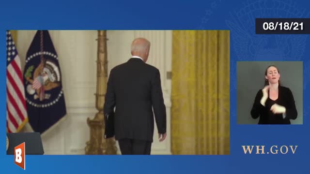 Exit Stage Left: Biden Flees Reporters Seeking Answers on Afghanistan Disaster