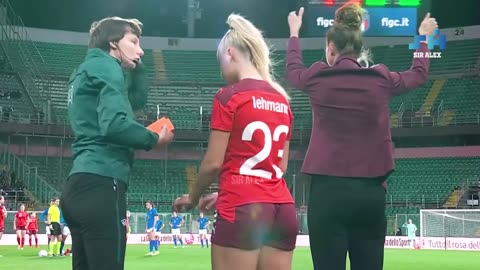 Woman football funny moments