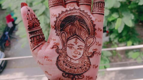 Navratri special mehndi design 😍🙏