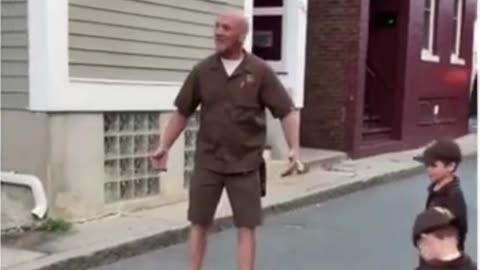 Neighborhood Surprises their UPS driver.