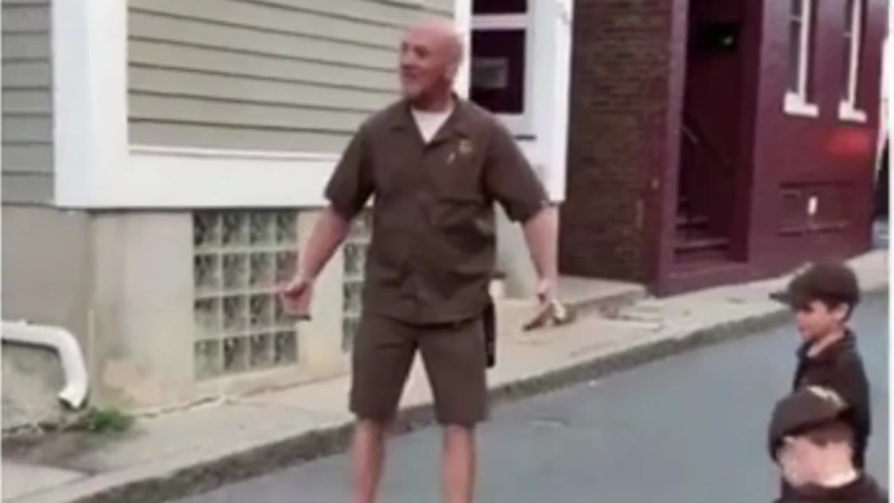 Neighborhood Surprises their UPS driver.