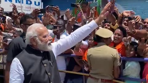 PM MODI Karnataka Public Fan