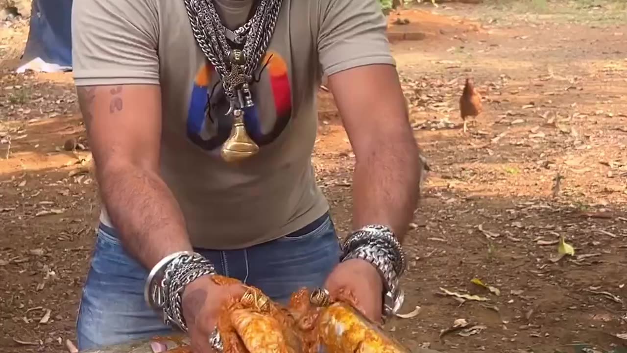 Amazing cooking in nature