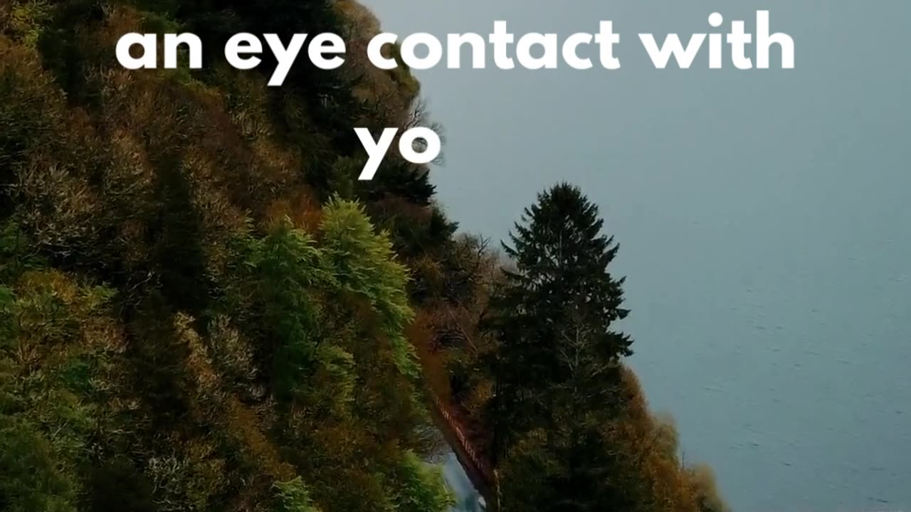 If someone makes an eye contact with you... psychology fact