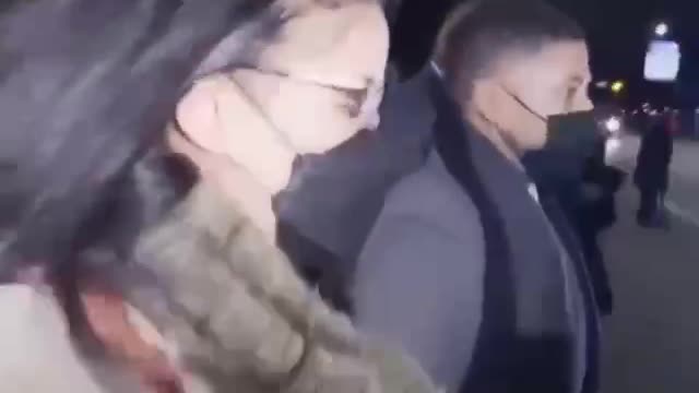 Jussie Smollett bolt of shame to the car when found Guilty of Lying. A video with the Loser song playing in the background