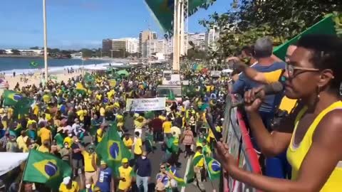 Brazil 9/7/21 protesting corrupt leaders and covid lockdowns