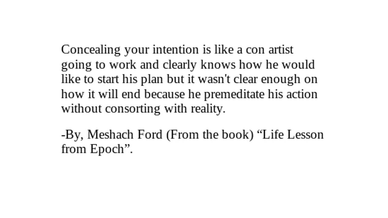 "Life Lesson from Epoch" - Checkout Description