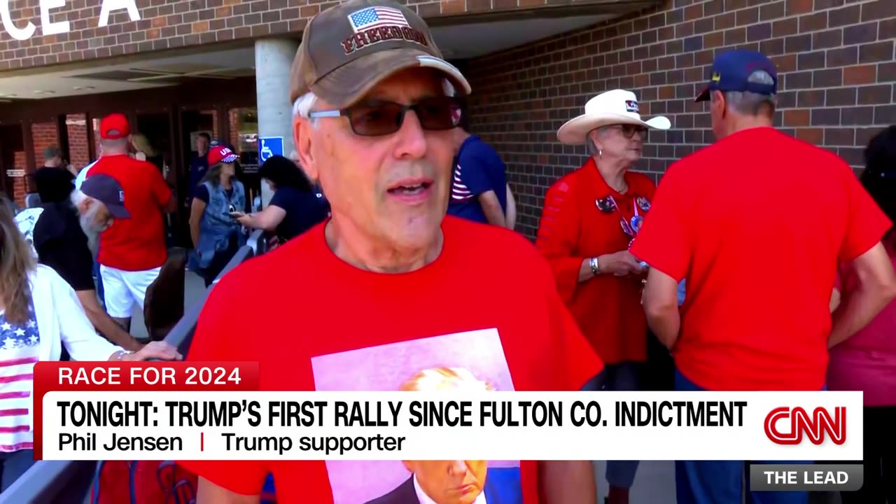 Hear from Trump supporters attending his first rally since Georgia indictment