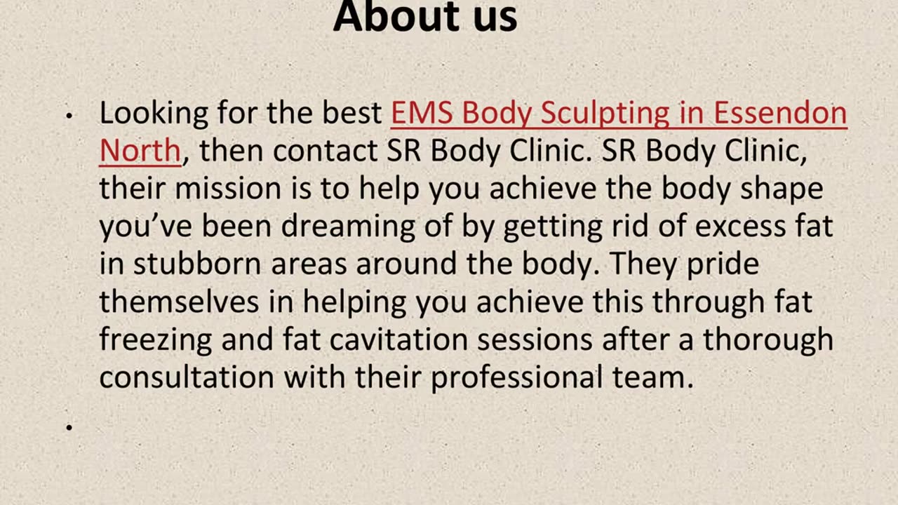 Best EMS Body Sculpting in Essendon North.