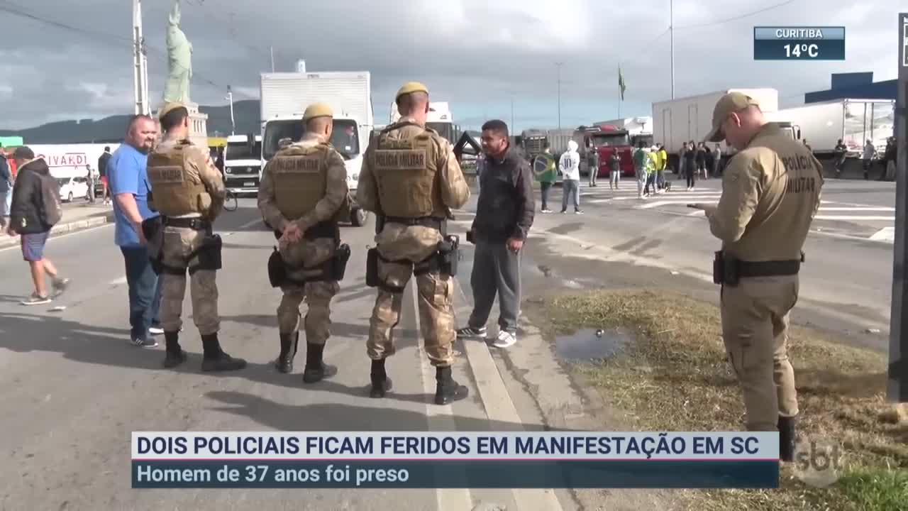 Manifestantes bolsonaristas atacam viaturas no Pará | SBT Brasil (07/11/22)