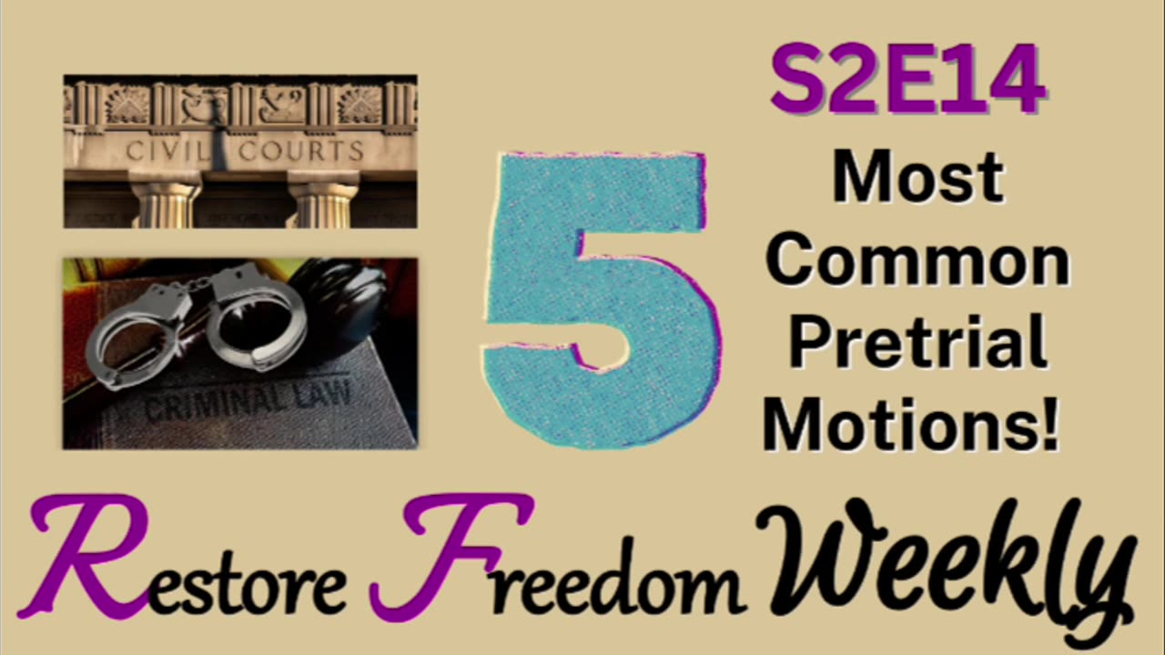 5 Most Common Pretrial Motions! S2E14