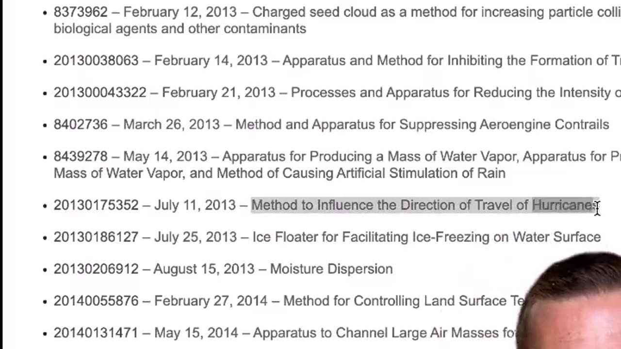 Weather Modification Map