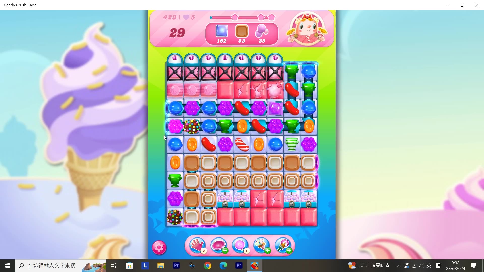 Candy Crush Saga Record (Level 423)