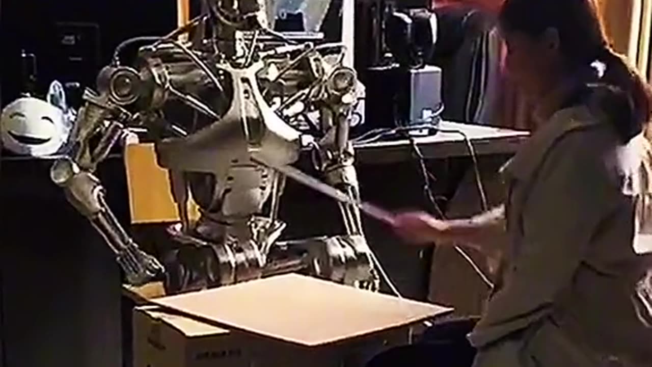 Robot 🤖 fun and masti 😂😂
