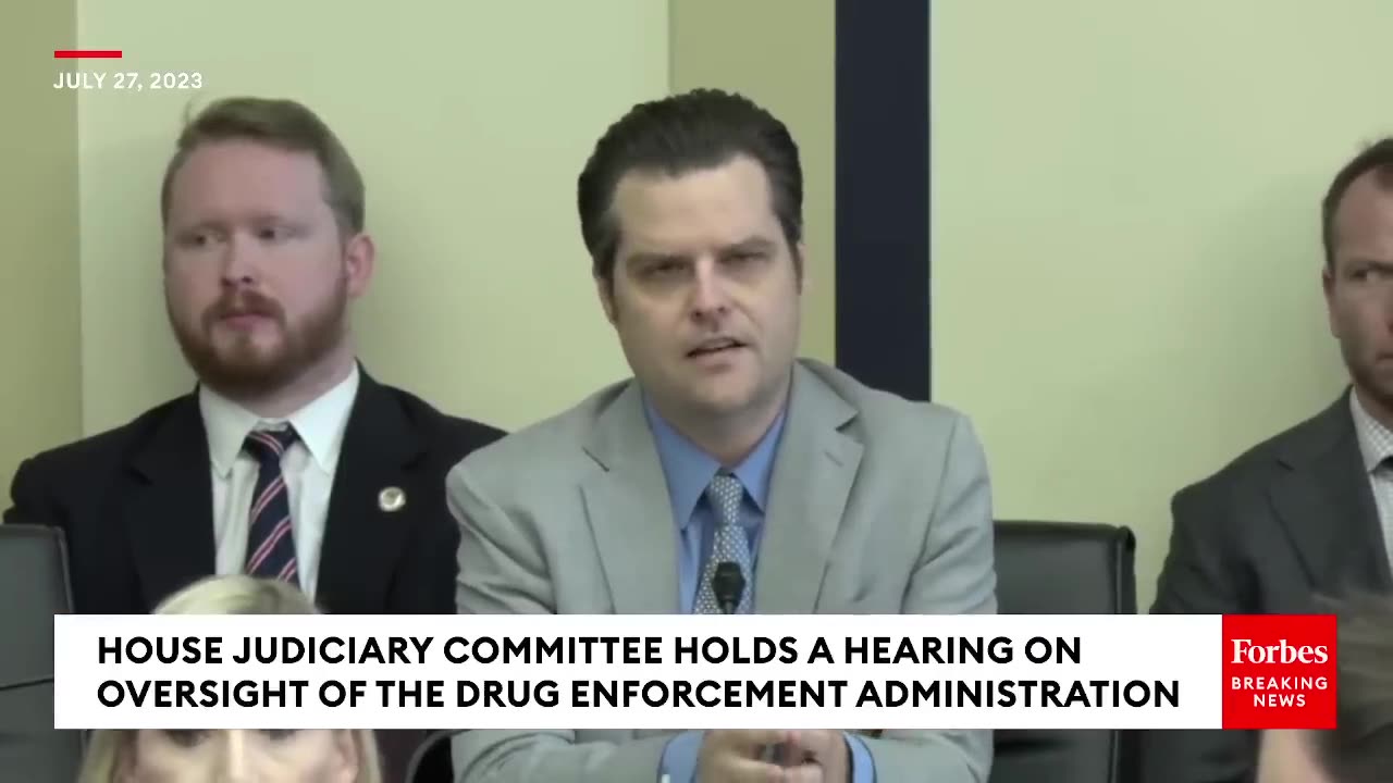 Matt Gaetz Grills DEA's Anne Milgram & Wants Descheduling