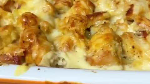 Potato Casserole with Chicken In Cream