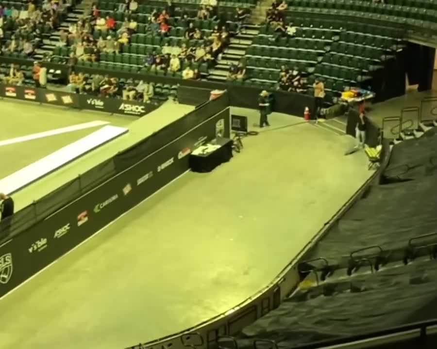 Luan Oliveira skating flat ground behind the course - SLS Seattle 2022