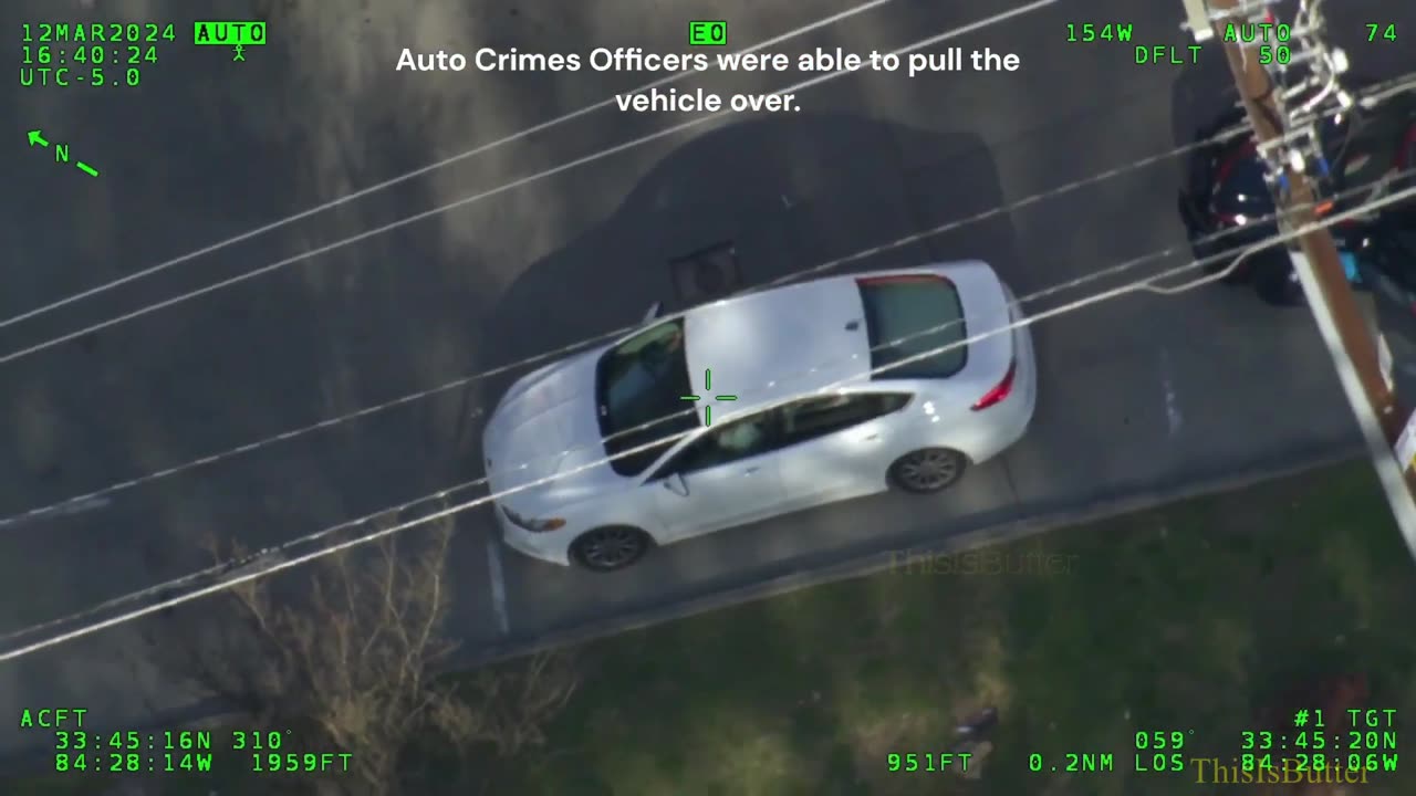 Atlanta air unit tracks suspect in a stolen vehicle, then he tried to escape in another vehicle