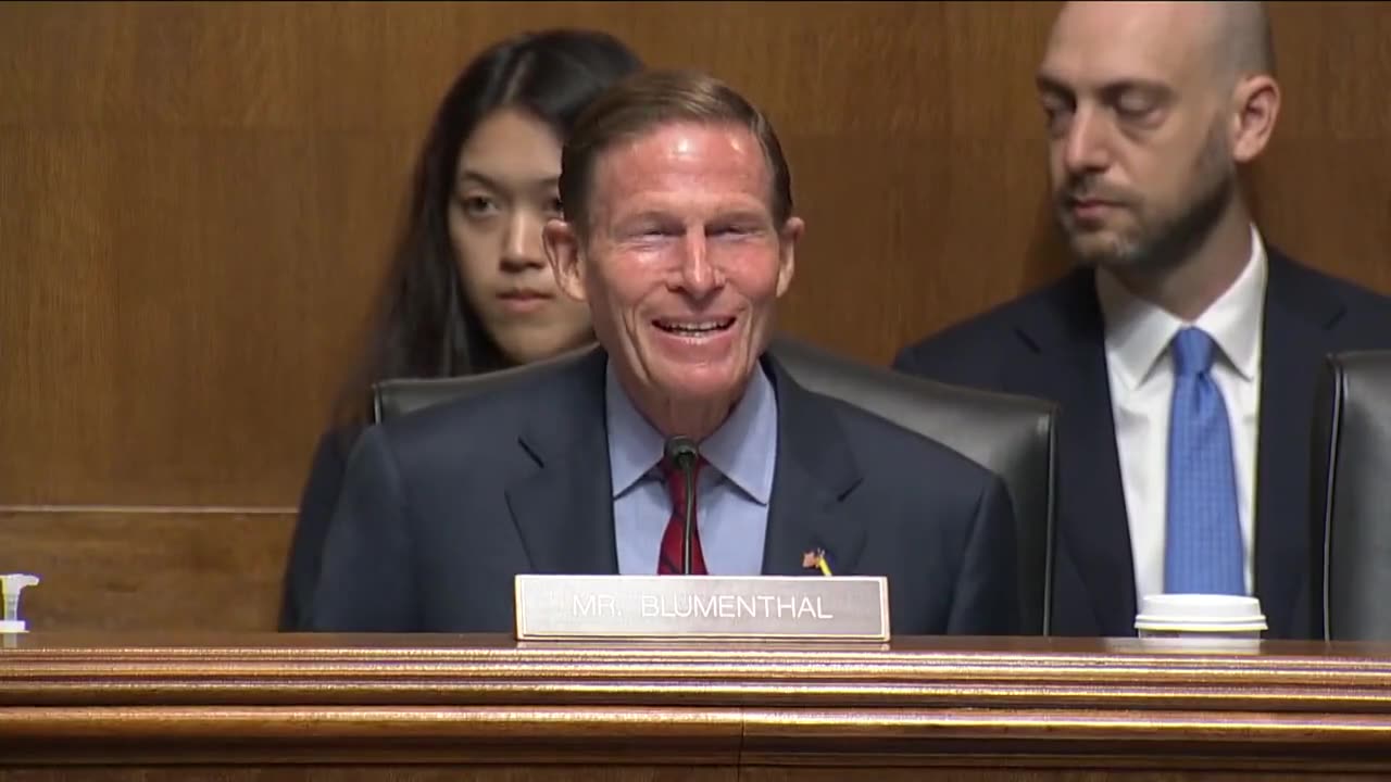 Senator Blumenthal incorporates ChatGPT into his opening remarks during the hearing on AI.