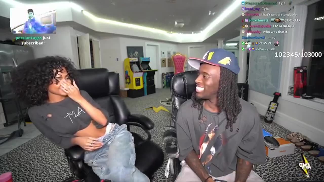 Kai Cenat gets rejected by Tyla LOL