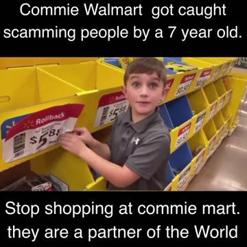 Walmart gets caught scamming customers by 7 year old boy.