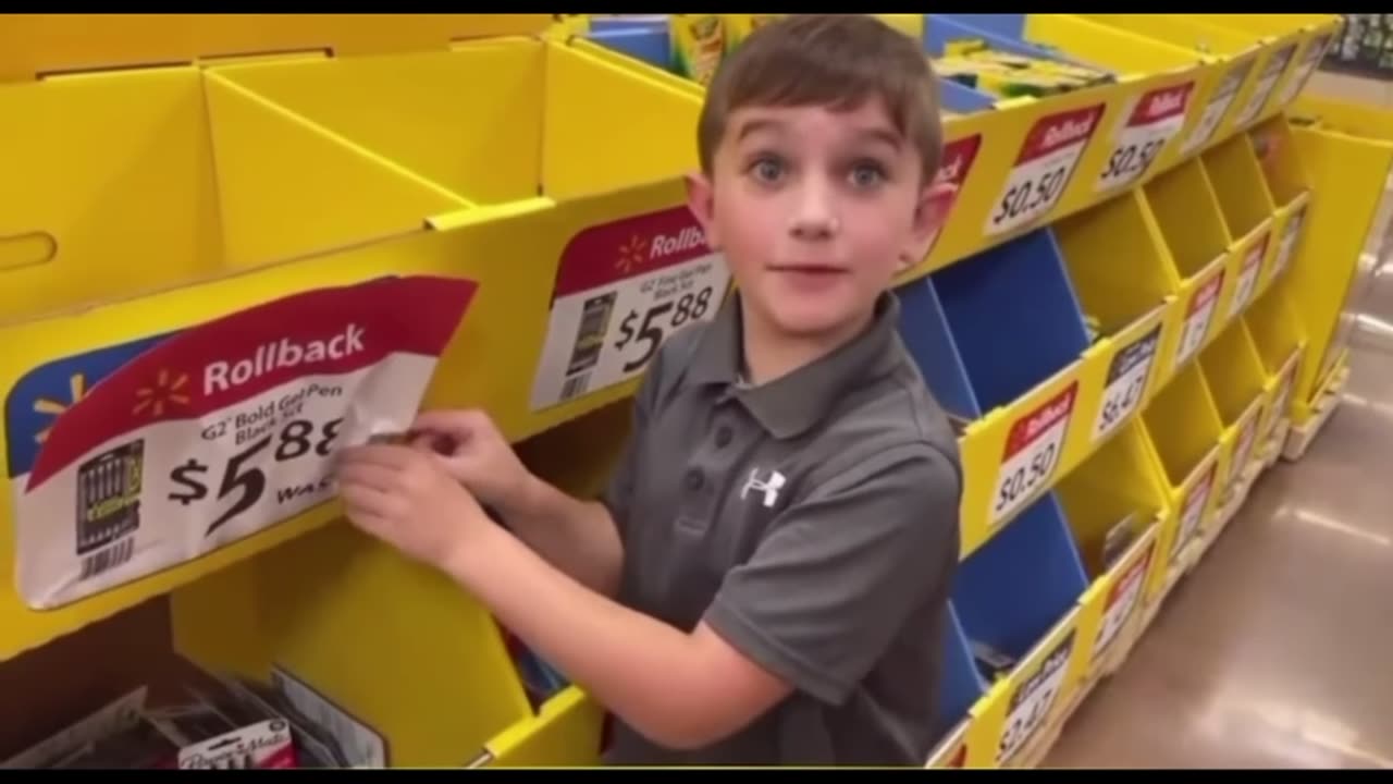 Walmart gets caught scamming customers by 7 year old boy.