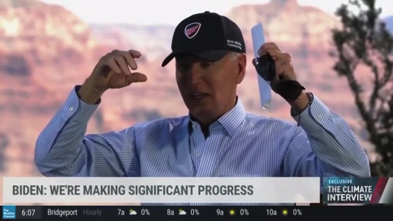 Biden example, of incompetence. What is he talking about.