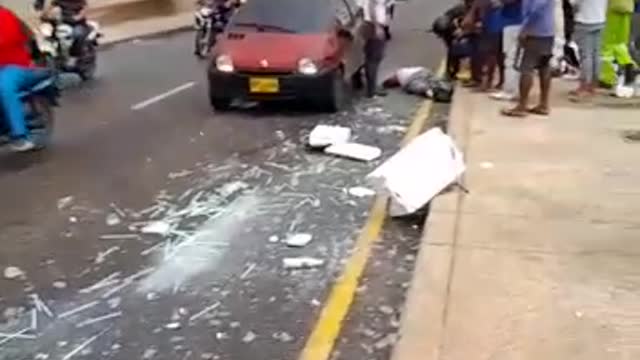 Accidente en la Avenida Santander