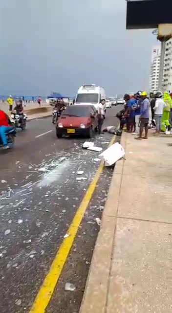 Accidente en la Avenida Santander
