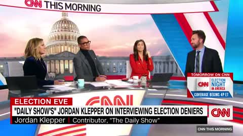 Hear Jordan Klepper describe what surprised him about interviewing election deniers