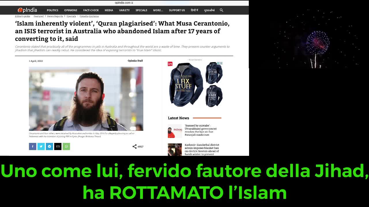 Il Jihadista che ha rottamato l’Islam: Musa Cerantonio