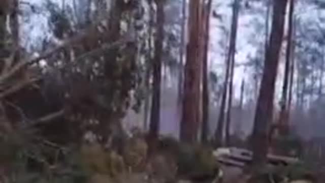 Russian paratroopers in the battle with the enemy near Kremenna in Donbass