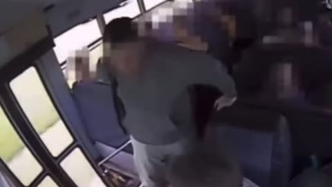 Careless Bus Driver Almost Kills Kid