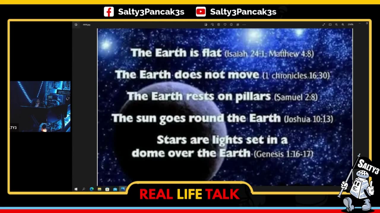 Salty3 Pancak3s Mike Lee Ermer Manipulating Christians with his Flat Earth Theory