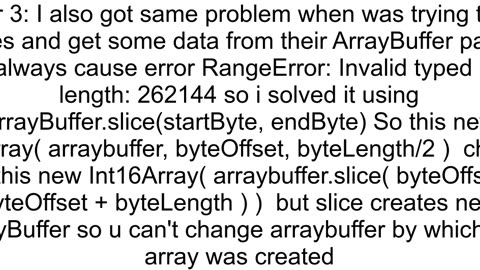 quotRangeError Invalid typed array lengthquot for seeminglyvalid inputs