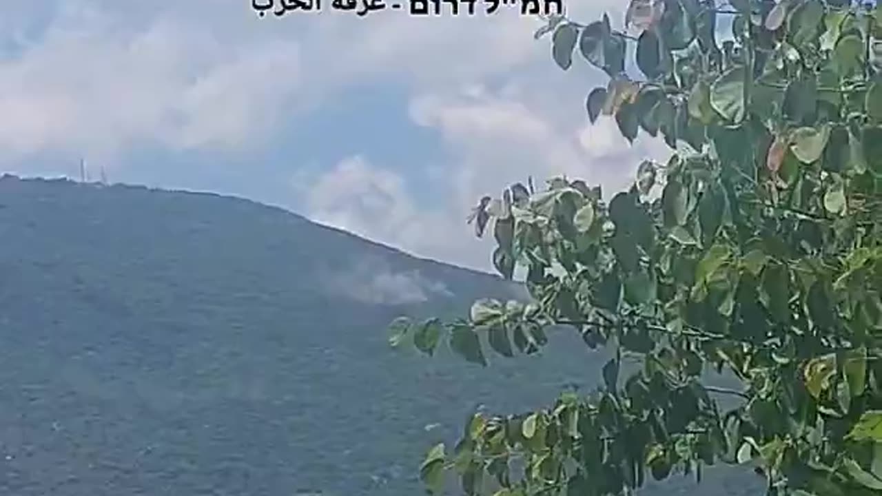 Footage shows impacts in the Mount Meron area, as the Iron Dome intercepts