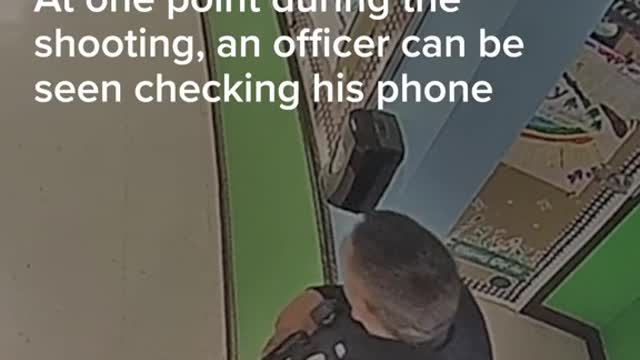 Officers check phones, use hand sanitizer during Uvalde shooting
