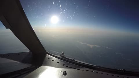 2020-4-19, B767 Sunrise Over Missouri Through Landing Allentown (ABE)