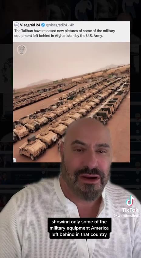 Some of the military equipment left behind in Afghanistan